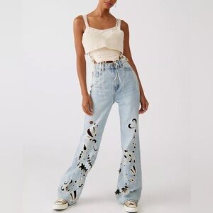 BDG High-Waisted Flare Jean - Cutout Seascape 🌊